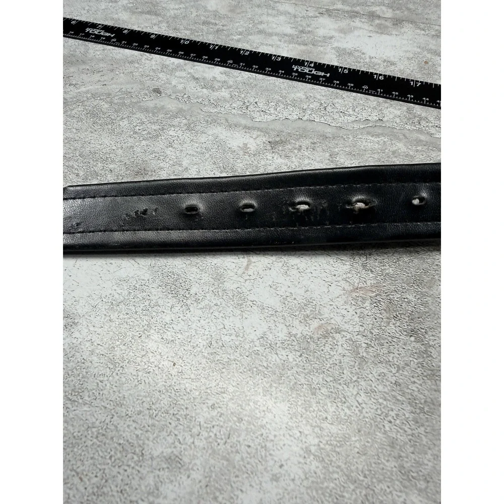 Cimarron Belt Corp. Belt‎ Mens 34 Black Leather Western Braided Edge Made In USA